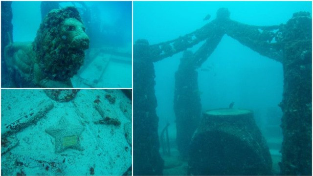  5. Đài tưởng niệm Neptune: Đài tưởng niệm Neptune là nghĩa trang dưới nước lớn nhất trên thế giới. Khu vực này rộng 182km, nằm ngoài khơi bờ biển Key Biscayne, FL.