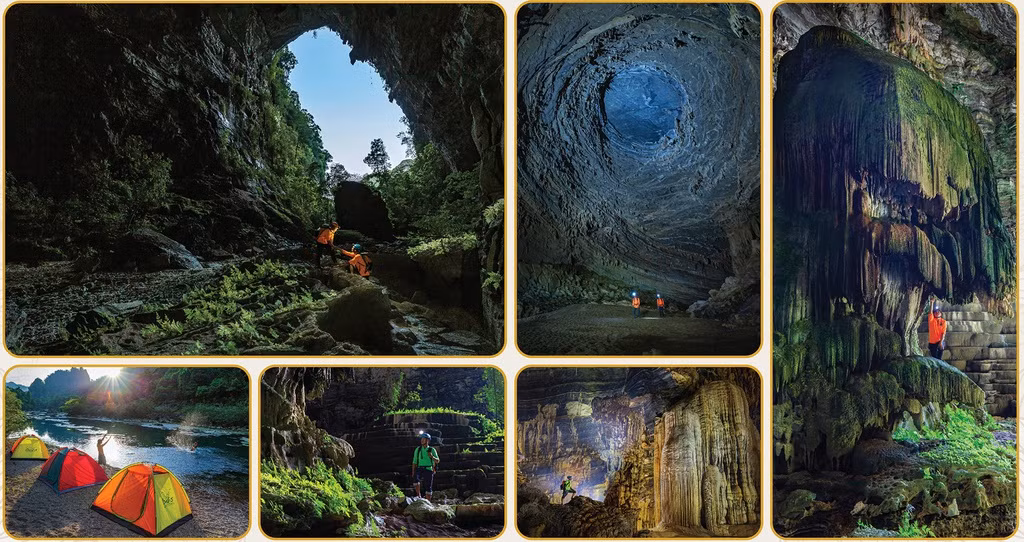 Giải nhất ảnh bộ: Khám phá Hang Tiên của tác giả Nguyễn Hải. Đây là bộ ảnh ghi nhận về vẻ đẹp của Hang Tiên, hang khô lớn nhất thuộc hệ thống hang động Tú Làn, xã Cao Quảng, huyện Tuyên Hóa, tỉnh Quảng Bình.