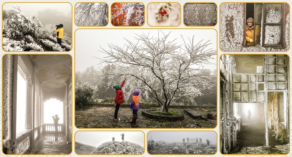 Giải top 5 ảnh bộ: Mẫu Sơn huyền ảo trong băng giá của tác giả Nguyễn Xuân Chính. Bộ ảnh ghi lại khoảnh khắc đỉnh núi Mẫu Sơn của tỉnh Lạng Sơn chìm trong băng tuyết mùa đông lạnh giá, hiện tượng thời tiết khắc nghiệt nhưng cũng vô cùng kỳ ảo.