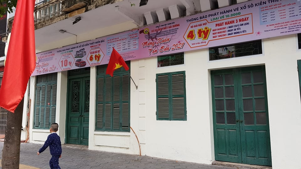 Công ty xổ số kiến thiết Hải Dương cũng phải tạm nghỉ.