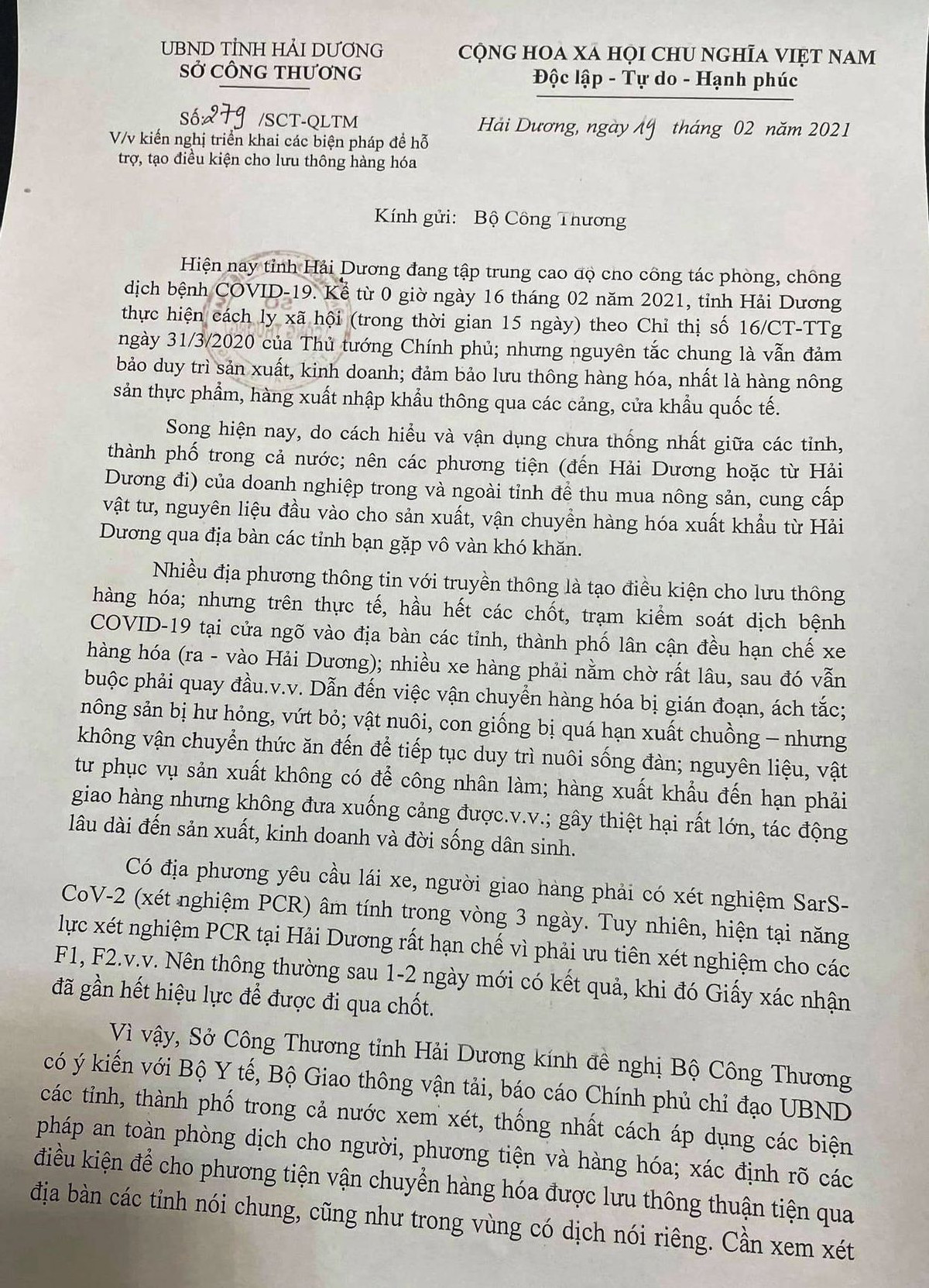 Hang hoa bi ach tac, nong san hu hong, Hai Duong “cau cuu” Bo Cong thuong-Hinh-2