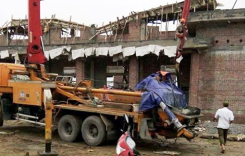 Hai Phong: Nha van hoa thon sap khien 10 nguoi nhap vien