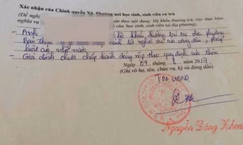 Can bo xa lai "but phe" gay kho cho tan sinh vien o Ha Tinh