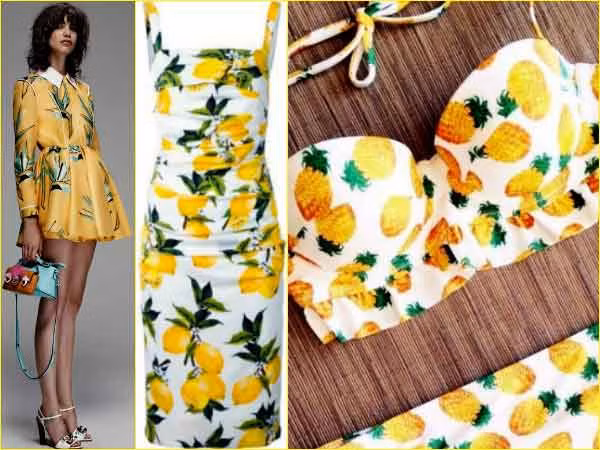 9. Trang phục họa tiết màu vàng: màu vàng là màu nổi bật nên nếu bạn đang tìm trang phục vừa “an toàn” vừa tươi tắn thì đầm hoặc áo tunic với họa tiết màu vàng là một lựa chọn tuyệt vời cho bạn.