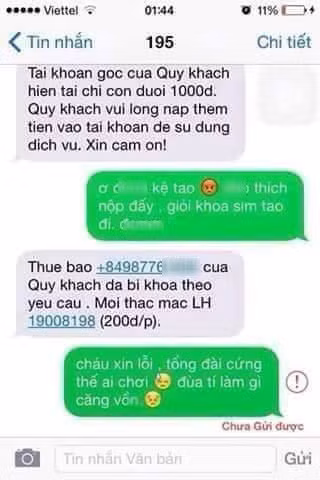 Đừng nhờn với tổng đài.