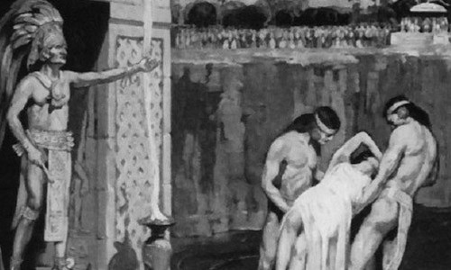 Người Inca còn hiến tế trinh nữ khi thời tiết hạn hán bởi họ cho rằng hiện tượng thiên nhiên khắc nghiệt này là do thủy thần nổi giận. Chính vì vậy, để vị thần trở nên vui vẻ, người Inca đưa vào giếng một cô gái đồng trinh 14 tuổi để hiến tế thủy thần. Ngay cả khi thời tiết thuận lợi, người ta cũng hiến tế trinh nữ trẻ tuổi để cảm ơn thủy thần.