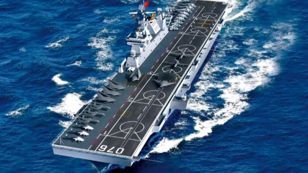Giống như các tàu tấn công đổ bộ khác, Type 076 của Trung Quốc có thể chứa hàng chục máy bay và máy bay không người lái, tàu đổ bộ và hơn 1.000 lính thủy đánh bộ.