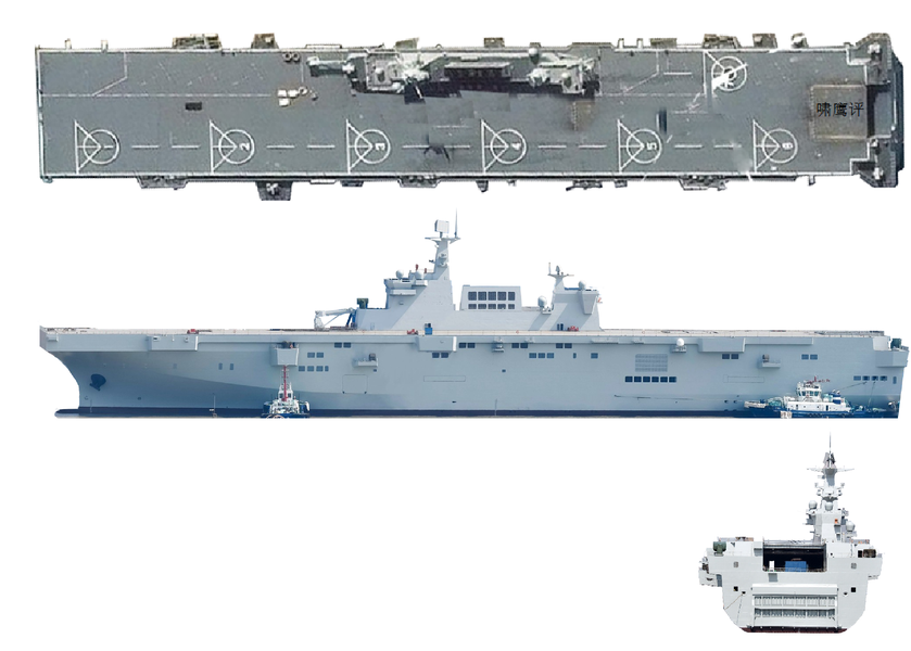 Có nghĩa rằng, mặc dù được định hướng là một mẫu hạm UAV, nhưng trong điều kiện cần thiết, Type-076 vẫn có thể phục vụ các loại chiến đấu cơ truyền thống trong lực lượng hải quân PLA. Và dĩ nhiên, sức mạnh của nó vượt trội hoàn toàn so với Type-075.