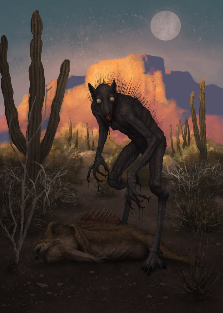 Các cuộc tấn công gia súc của Chupacabra liên tục được ghi nhận tại Puerto Rico, Mexico, Bắc Mỹ, Tây Ban Nha, và nhiều nơi khác. Gia súc bị giết thường có các vết thương sâu nhỏ, máu bị hút cạn hoàn toàn. Một số mô tả còn cho rằng Chupacabra phát ra mùi lưu huỳnh làm con mồi tê liệt trước khi bị hút máu.(Ảnh: Diego de la Rosa)