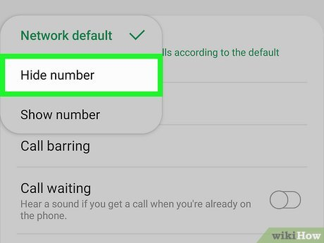 Trên Android, vào Phone &gt; Settings &gt; Supplementary Services (hoặc Additional Settings), chọn Caller ID, rồi chọn Hide Number.