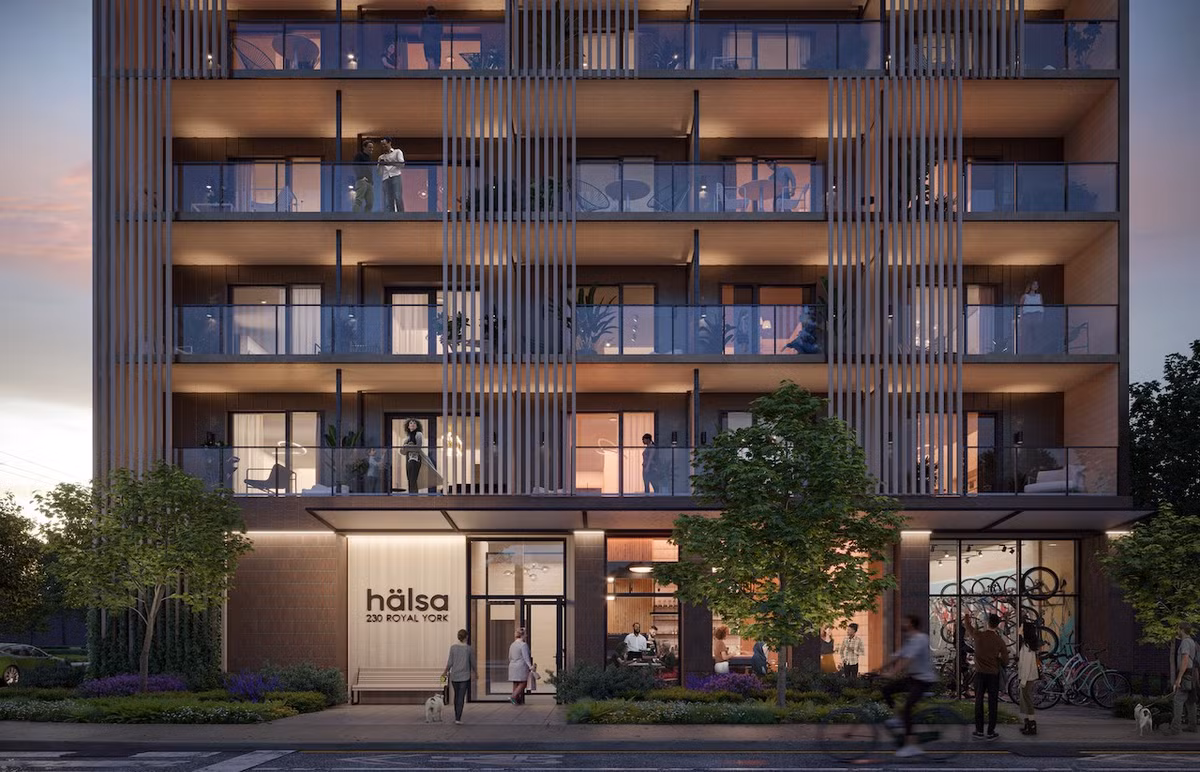 Công trình đang được lắp ráp sẵn trong nhà máy bằng công nghệ tự động hóa và trí tuệ nhân tạo (AI) do công ty Intelligent City đảm nhiệm.(Ảnh: urbantoronto)