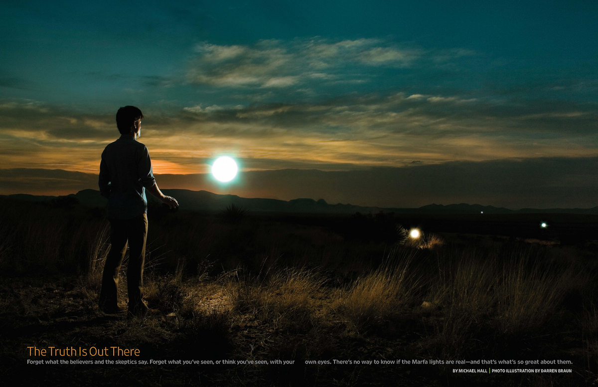 Hiện tượng này tiếp tục là đề tài tranh cãi giữa các giả thuyết khoa học và suy đoán huyền bí.(Ảnh:Texas Month)