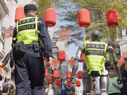 Tại các khu chợ, robot di chuyển linh hoạt, chọn hàng, thanh toán và hỗ trợ người mua sắm tiết kiệm thời gian.(Ảnh:Sohu)