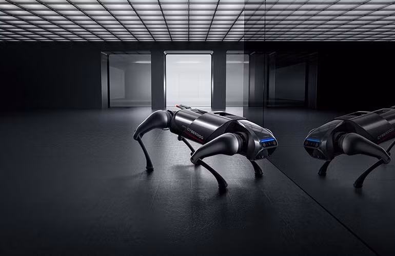 Nhà máy trong bóng tối này đánh dấu bước tiến lớn của Xiaomi trong cuộc đua công nghệ và tự động hóa sản xuất. (Ảnh: Perplexity)