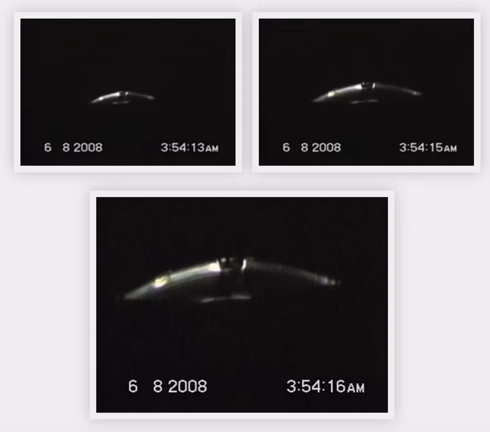 Yalcin Yalman, một nhân viên bảo vệ, đã sử dụng máy quay để ghi lại hình ảnh vật thể bay hình đĩa bạc vào sáng sớm tháng 6/2008, tạo ra một trong những video rõ nét nhất về UFO. (Ảnh: Metabunk)