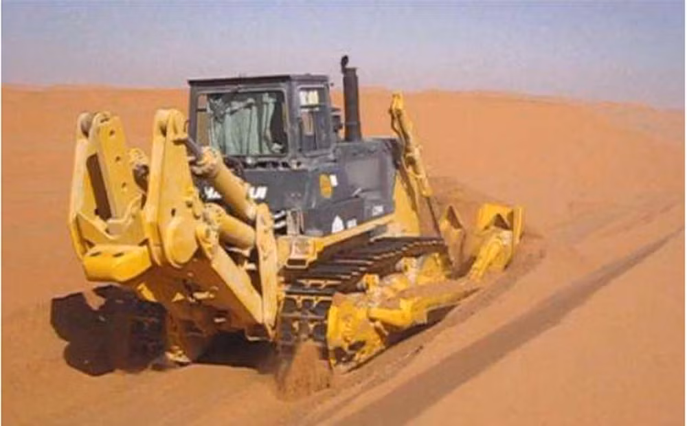 Bằng công nghệ radar xuyên đất, các nhà khoa học đã xác định độ sâu trung bình của Sahara là 150 mét, có nơi tới 320 mét. (Ảnh: Baidu)