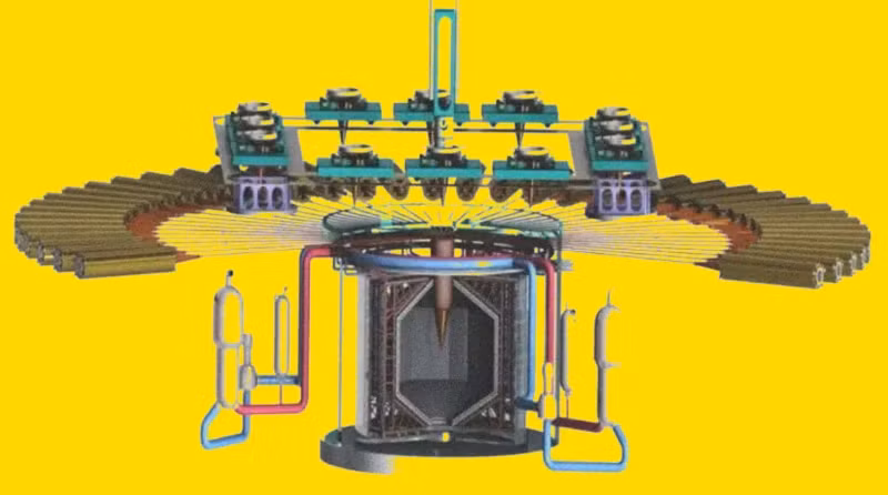 Công nghệ lai kết hợp nhiệt hạch (fusion) và phân hạch (fission) giúp tăng hiệu suất và giảm nguy cơ sự cố hạt nhân. (Ảnh: Viện Vật lý Kỹ thuật Trung Quốc)