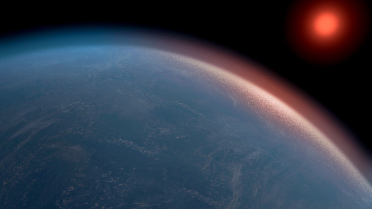 Nó nằm trong vùng có khả năng duy trì sự sống quanh một ngôi sao lùn đỏ. (Ảnh: Sky News)