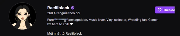 Vì vậy để thỏa mãn niềm đam mê này, RaeLilBlack đã quyết định tạo một kênh stream trên nền tảng Twitch và chơi các tựa game mình thích cùng với khán giả.