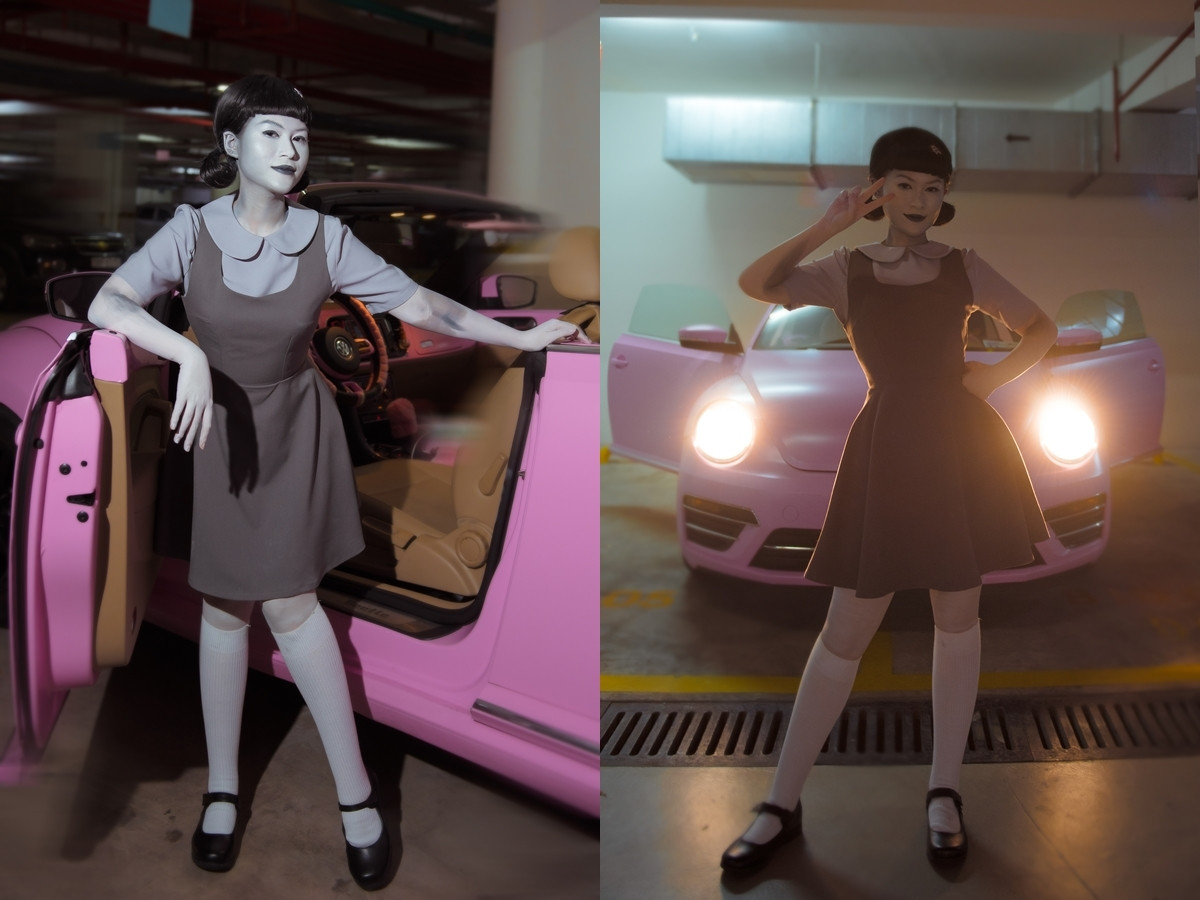 Là fan ruột của bộ phim sinh tồn - giật gân "Squid Game", gái xinh Ngọc Thanh Tâm lựa chọn búp bê giết người trong series phim Hàn Quốc làm hình tượng hóa trang Halloween năm nay.