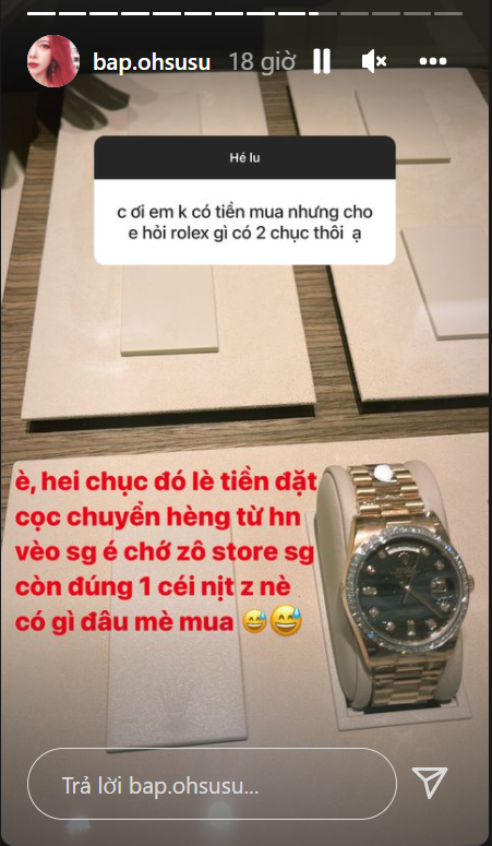 Tuy nhiên, Ohsusu lại có cách mua đồ vừa sáng tạo vừa tiết kiệm lạ đời, đó chính là lấy tiền của người yêu rồi mua quà cho "chính chủ".