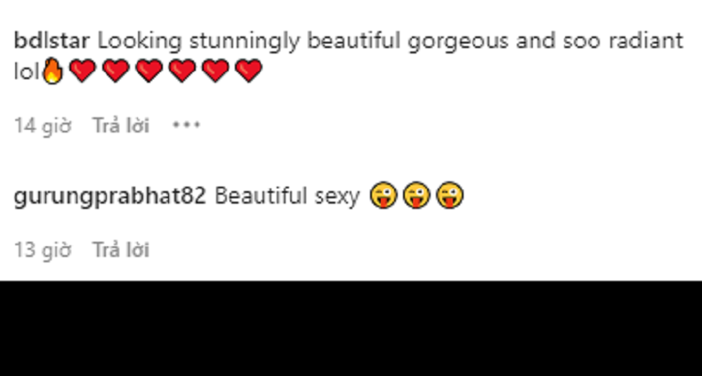 Bên dưới phần bình luận, người hâm mộ không ngần ngại thả tim cho cô nàng vì bức ảnh "sưởi ấm mùa đông" này.