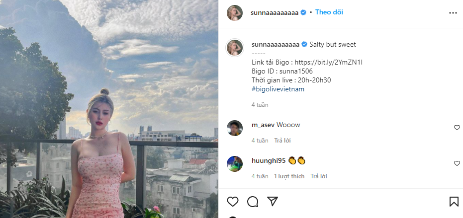 Hot girl 10X này thường xuyên đăng tải những bức ảnh quyến rũ gây rạo rực cộng đồng mạng trên trang cá nhân và nhận được vô số lời khen ngợi cho vẻ đẹp lai Tây cùng thân hình bốc lửa.