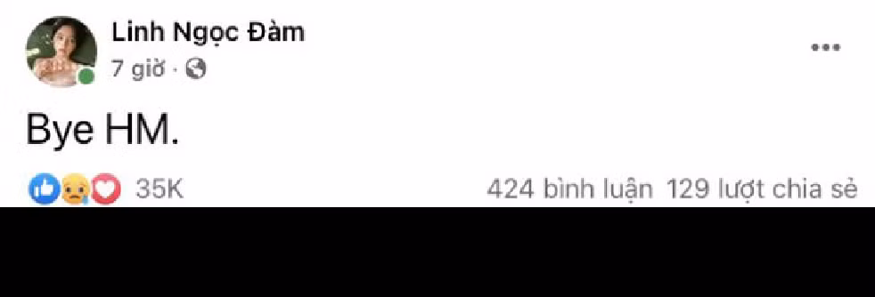 Được biết, vào tháng 4/2021, Linh Ngọc Đàm đã từng lên tiếng với hành động phản đối hãng thời trang H&amp;M sau những lùm xùm về việc thương hiệu này đăng tải hình ảnh vi phạm chủ quyền lãnh thổ.