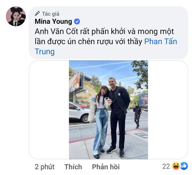 Nhưng đáng chú ý nhất là việc Mina Young tiết lộ rằng "người con xa xứ" của LMHT Việt mong muốn có một buổi đàm đạo cùng Thầy Giáo Ba.
