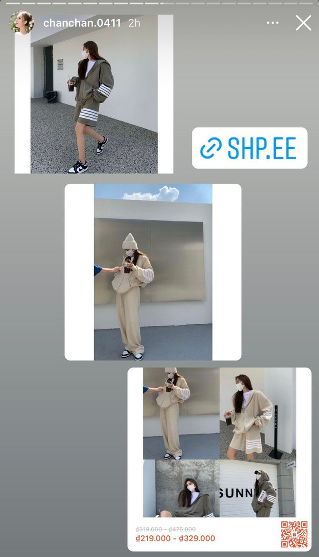 Gái xinh 2k2 cũng không quên "xả hàng" những bộ quần áo thể thao, năng động.