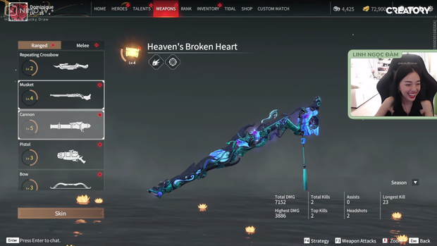 Ngoài ra, anh chàng cũng gây ấn tượng mạnh khi đã chi tới 20 triệu đồng chỉ để cho nữ streamer Linh Ngọc Đàm nạp tiền vào NARAKA: BLADEPOINT.