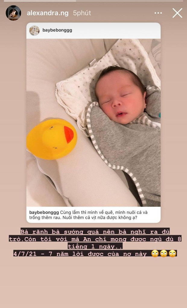 Người yêu của An Nguy - Alex Nguyễn còn tranh thủ mắng yêu con gái và tiết lộ những thay đổi đặc biệt sau khi nhập hội bỉm sữa.