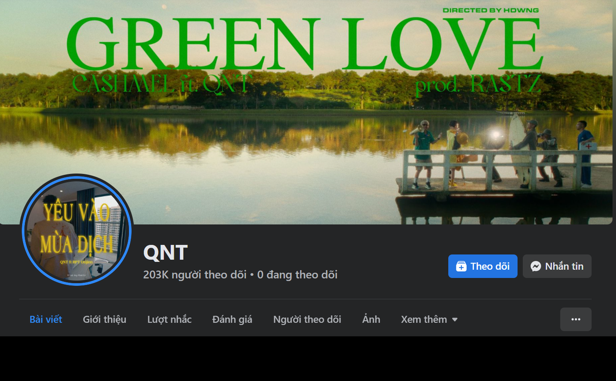 Trang fanpage cá nhân của anh đã thu hút trên 200k người theo dõi và thậm chí trang cá nhân của anh cũng thu hút gần 160K followers. 