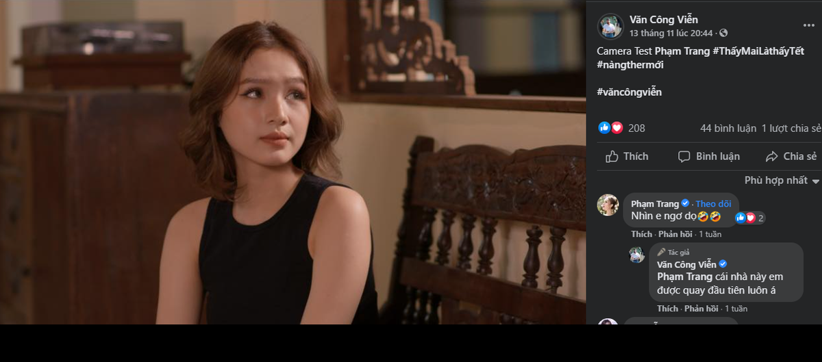 Nhận xét về Xoài Non sau một vài ngày đầu ghi hình, đạo diễn Văn Công Viễn cho biết cô nàng rất ngoan ngoãn, lễ phép và chịu khó. Đạo diễn 'Tiệm Bánh Hoàng Tử Bé' đặt nhiều kỳ vọng vào hot girl trong thời gian tới.