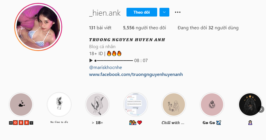 Hiện nay, nữ streamer đang có hơn 5K follower trên Instagram và hơn 23K người theo dõi trên facebook cá nhân.