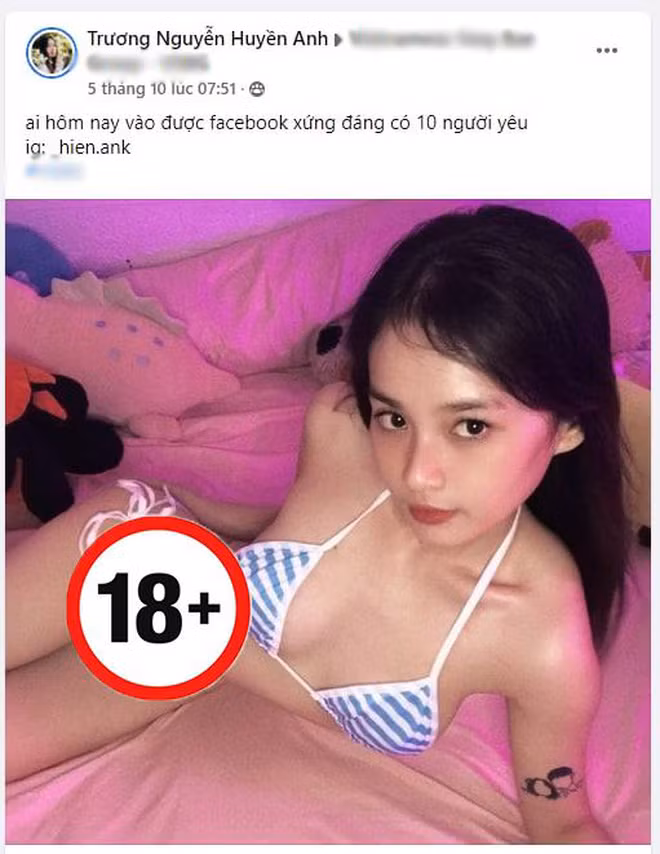 Còn trên trang cá nhân, Huyền Anh cũng không ngại công khai mục tiêu chạy theo phong cách quyến rũ, thậm chí có phần phản cảm.