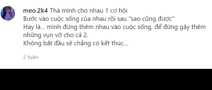 Nữ streamer cũng chia sẻ đôi dòng về một “người đặc biệt” trong tương lai.