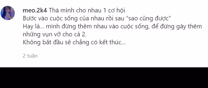 Nữ streamer cũng chia sẻ đôi dòng về một “người đặc biệt” trong tương lai.
