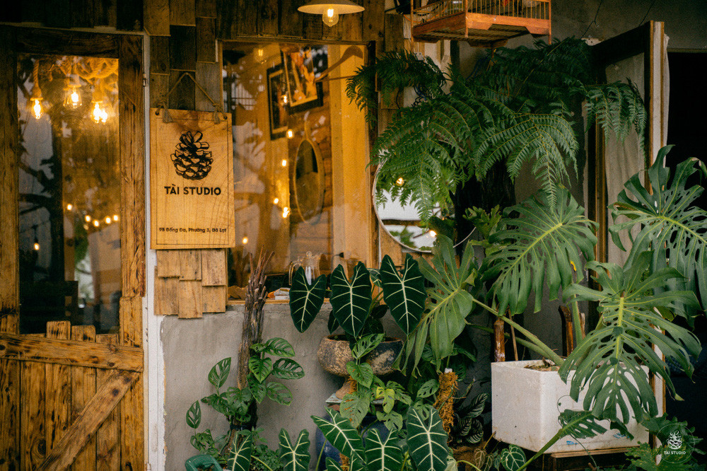 Phía tầng một, Tài đặt ở đó đam mê nhiếp ảnh của bản thân với một studio nho nhỏ nhưng khá dễ thương và ấm áp.