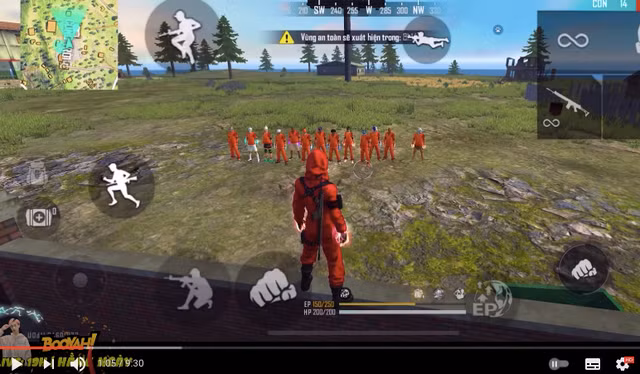 Đức Mõm TV - Một YouTuber của tựa game Free Fire đã áp dụng 'bộ nhận diện' của các nhân vật trong phim, thậm chí còn thiết kế trang phục cho các nhân vật trong game.