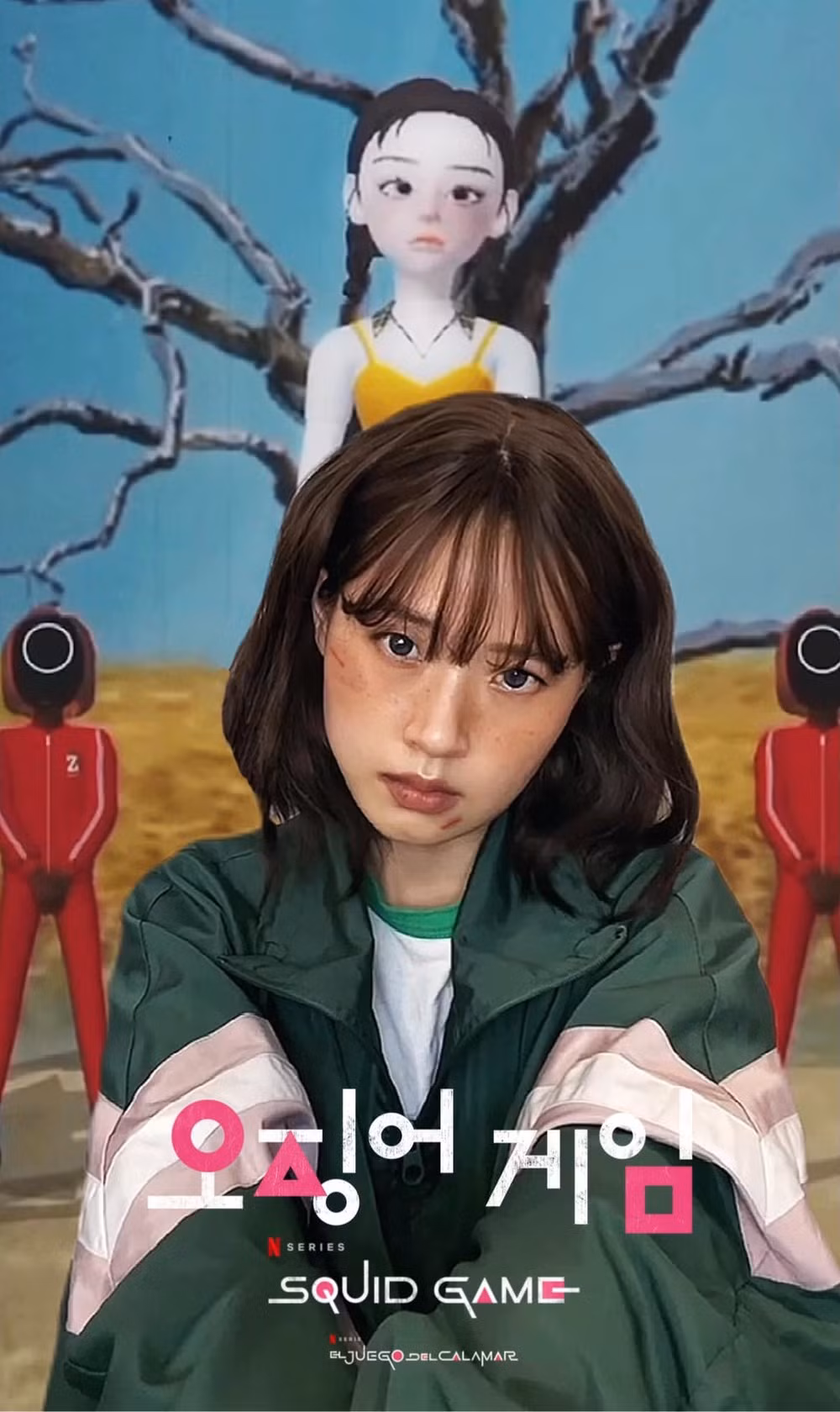 Chưa dừng lại độ "nghiền" Squid Game, Midu còn tiếp tục cosplay thành Kang Sae Byeok, người chơi mang số 067.