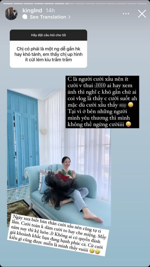 Mới đây, nữ streamer Linh Ngọc Đàm đã nhận được câu hỏi từ fan về vấn đề ít cười vì khó tính. Và ngay lập tức, cô nàng hé lộ sự thật đằng sau.