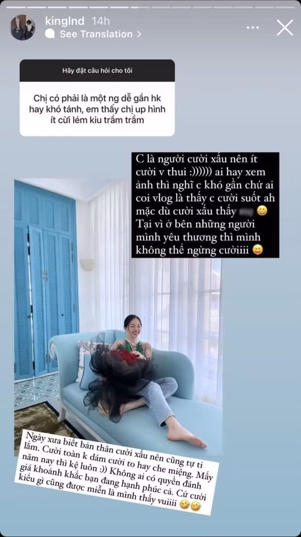 Mới đây, nữ streamer Linh Ngọc Đàm đã nhận được câu hỏi từ fan về vấn đề ít cười vì khó tính. Và ngay lập tức, cô nàng hé lộ sự thật đằng sau.