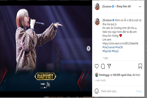 Cô khiến các fan khó biết được đang vui hay đang buồn. Dẫu vậy ai cũng tin rằng Mai Âm Nhạc vô cùng vui sướng khi vào vòng tiếp theo.