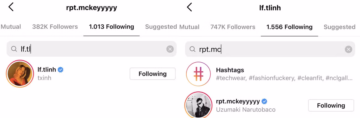 Theo quan sát, không chỉ vẫn giữ ảnh nhau, MCK và Tlinh cũng không hề có động thái gì thể hiện ý đồ sẽ unfollow hay unfriend đối phương.