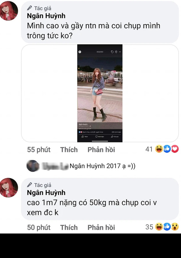 Ngay dưới bức ảnh được đăng tải, Ngân Sát Thủ bày tỏ sự phẫn nộ khi nam streamer chụp "dìm hàng" nữ streamer.