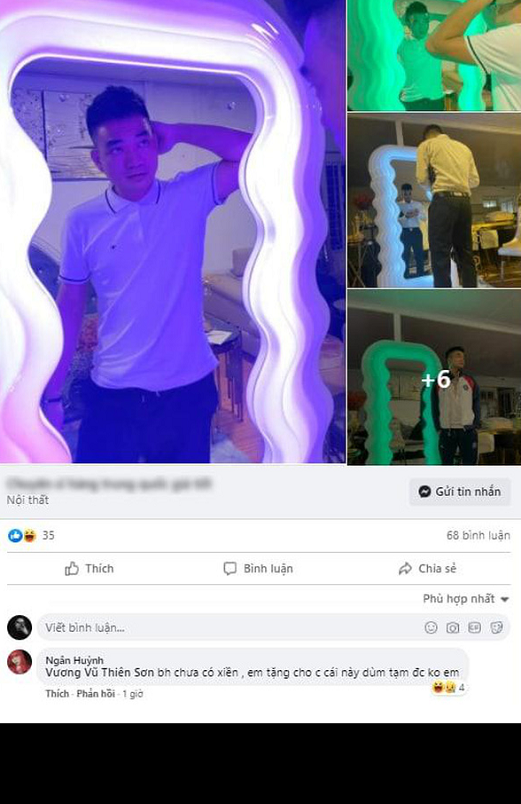 Cụ thể, mới đây Ngân Sát Thủ đã tag nhẹ người bạn thân Simple vào bài đăng bán gương trên Facebook, đồng thời "đòi khéo" anh bạn mua chiếc gương này tặng cho mình.