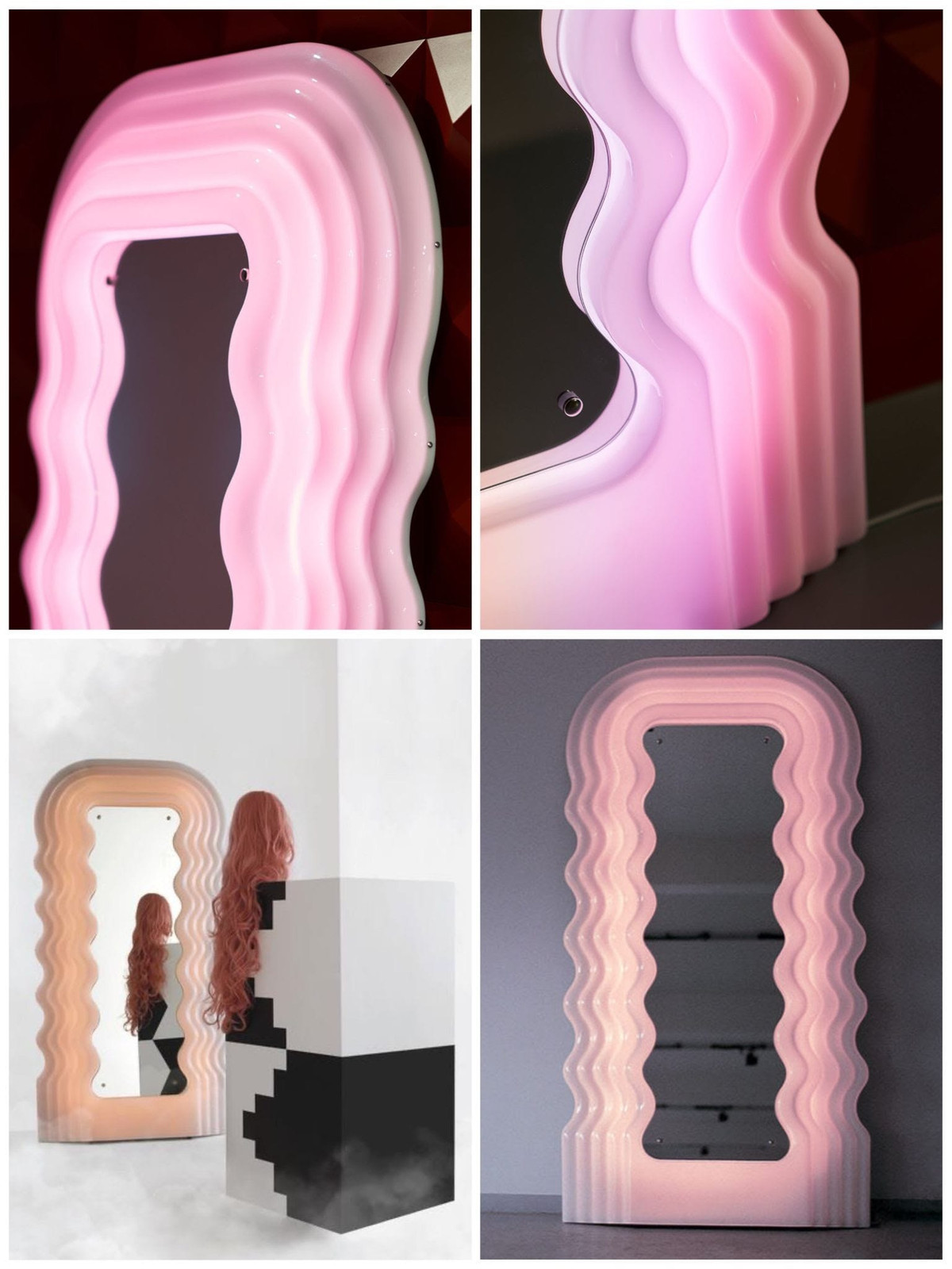 Các chuyên gia cho biết nó bắt nguồn từ thiết kế sáng tạo và màu sắc rực rỡ. Với khung acrylic opaline được tạo chân không, chiếc gương có thể đổi màu linh hoạt nhờ hệ thống đèn LED thông minh.