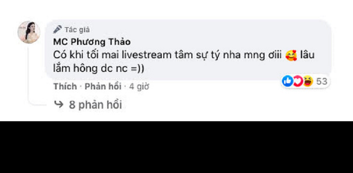 Không để người hâm mộ phải chờ đợi mình quá lâu, Phương Thảo còn hẹn lịch livestream để tâm sự với mọi người.