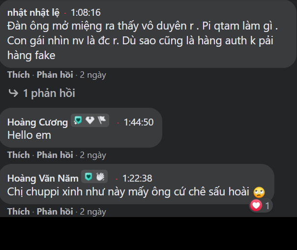 Vậy nhưng Chuppi liên tục nhận về những lời bình luận tiêu cực từ một số người xem livestream, từ những lời lăng mạ vô cớ tới body shaming, gây tranh cãi,...